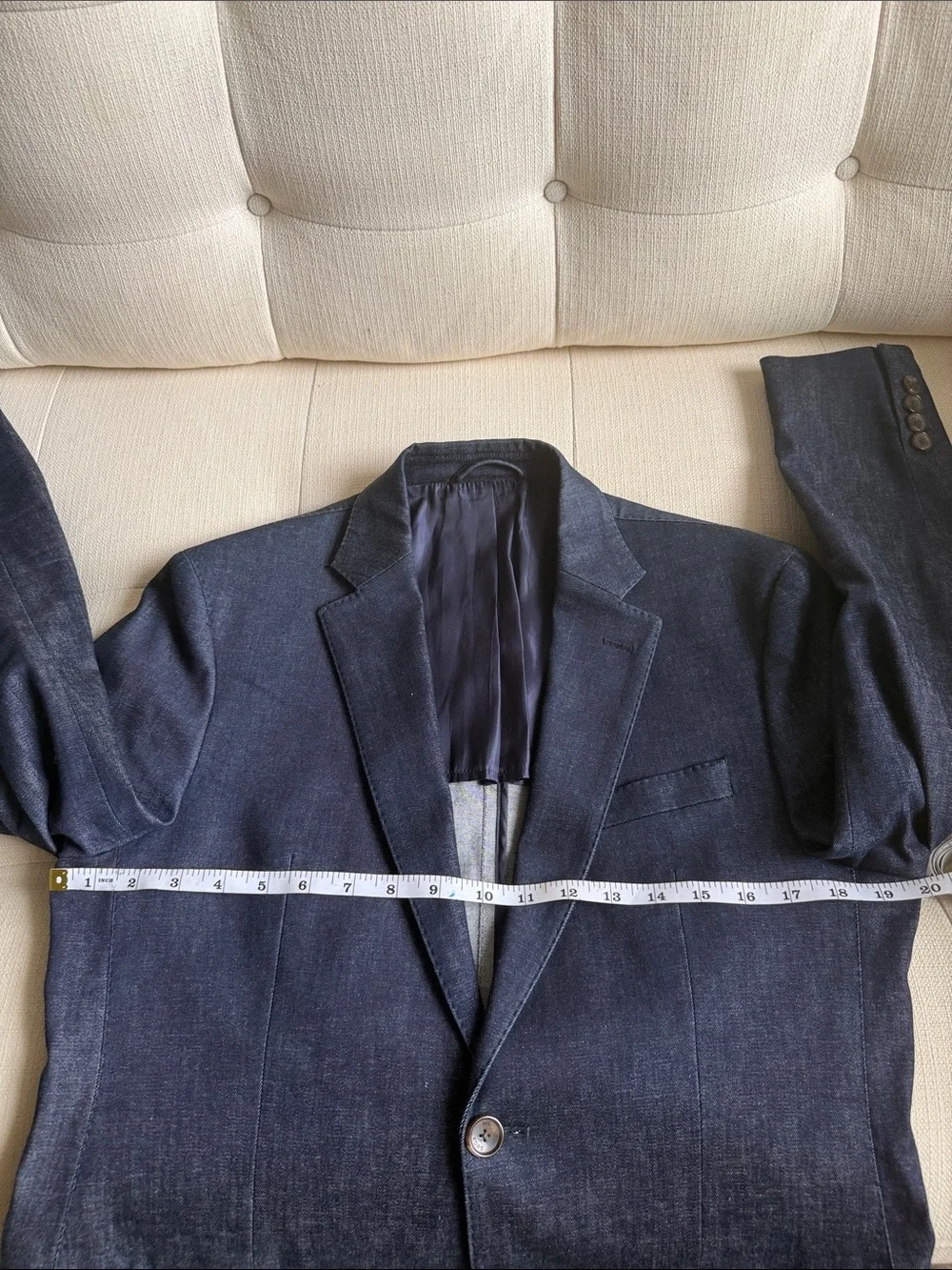 Michael Kors Luxury Denim Indigo Slim fit Blazer BNWOT 38R